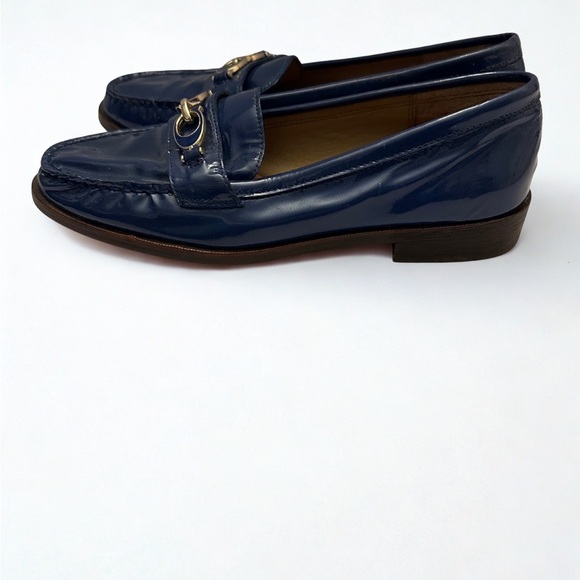 Coach Navy Loafers with Metallic Detailing - Picture 3 of 3